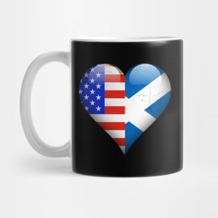 Half American Half Scottish - Gift for Scottish From Scotland Mug